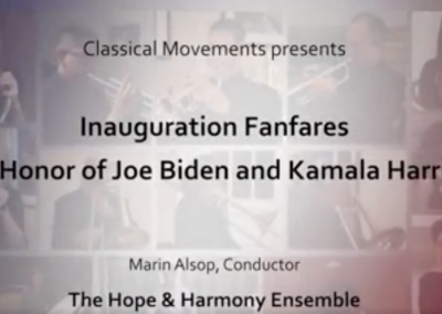 Marin Alsop Conducts the Inauguration Fanfares in Honor of Joe Biden and Kamala Harris.