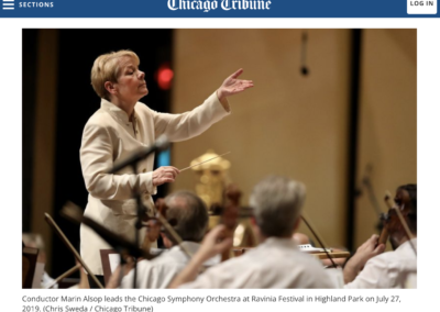 Conductor Marin Alsop, a possible Muti successor at the CSO, has her Ravinia Festival contract extended through 2025