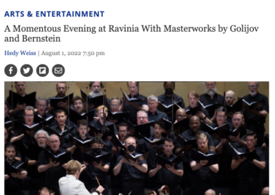 WTTW: A Momentous Evening at Ravinia With Masterworks by Golijov and Bernstein