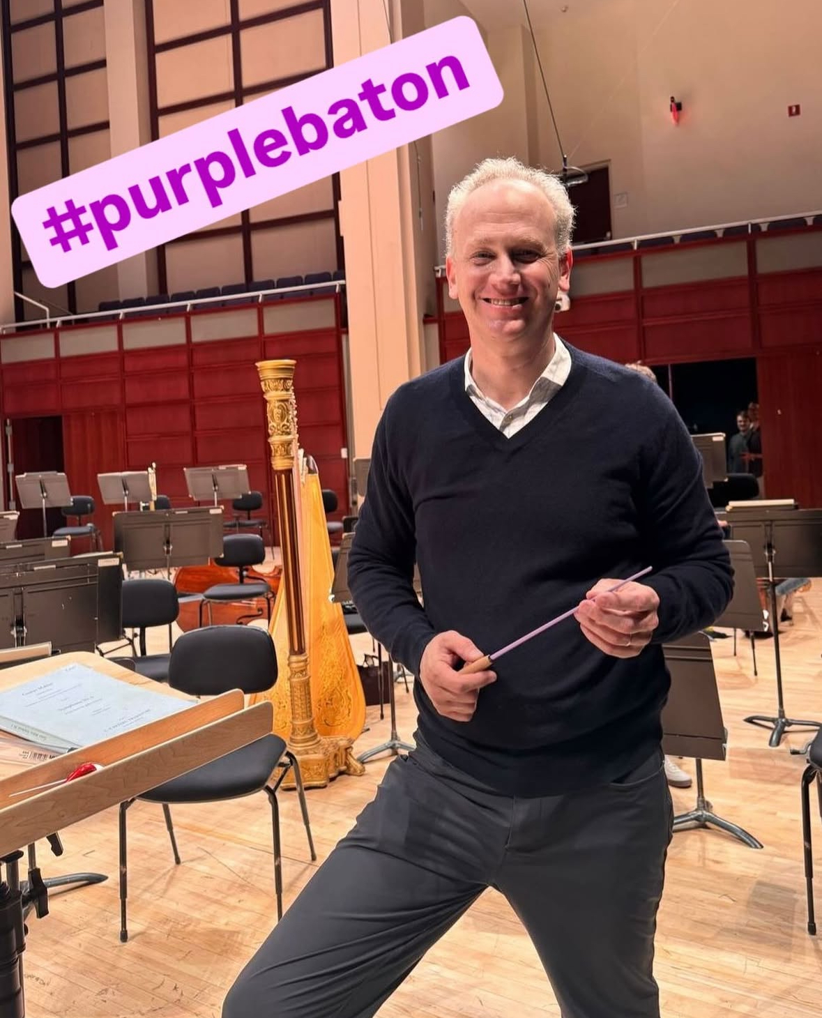 Carlos Miguel Prieto with Purple Baton
